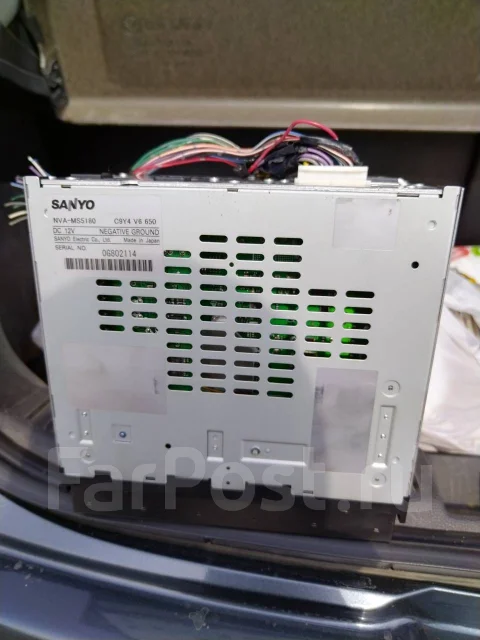 Автомагнитола Sanyo с9у4 Япония, 2 DIN — 178x100 мм, б/у, в наличии ...