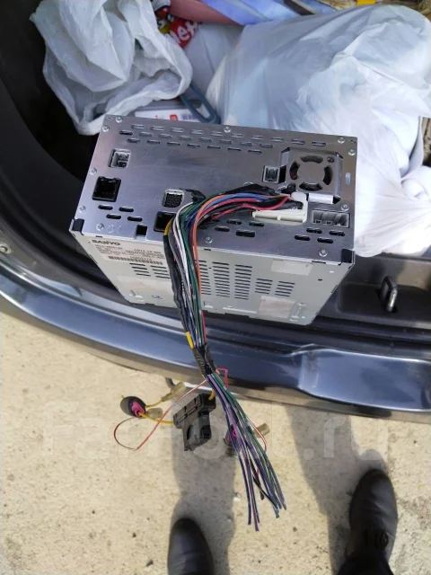 Автомагнитола Sanyo с9у4 Япония, 2 DIN — 178x100 мм, б/у, в наличии ...