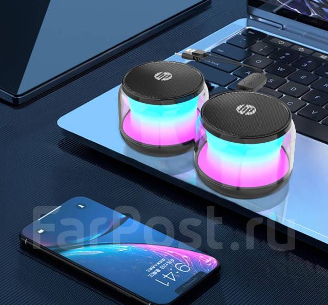 Колонки USB светящиеся, новый, в наличии. Цена: 1 800₽ во Владивостоке