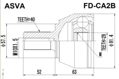 ���� ������� �������� fdca2b ASVA FDCA2B ����