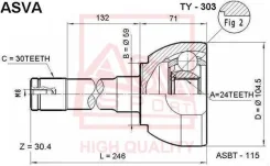 ���� �������� 24x59x30 ty303 ASVA TY303 ����