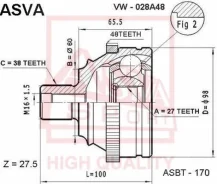 ���� �������� 27x60x38 vw028a48 ASVA VW028A48 ����