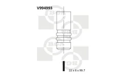 ������ 22x6x99 v994993 BG Automotive V994993 ����