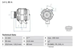 ��������� FORD FOCU 0986044701 Bosch 0986044701 ����