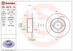 08.4874.14_���� ���� 08487414 Brembo 08487414 ����