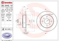 08.5443.10_���� ���� 08544310 Brembo 08544310 ����