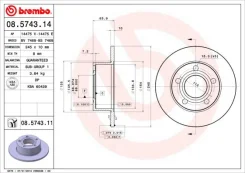 08.5743.11_���� ���� 08574311 Brembo 08574311 ����