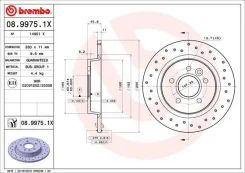 ���� ��������� ����� 0899751x Brembo 0899751X ����