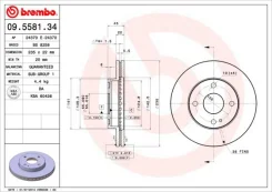 09.5581.34_���� ���� 09558134 Brembo 09558134 ����