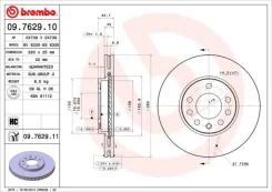 ���� ����. �����. Fr 09762911 Brembo, ������ �������� 09762911 ����