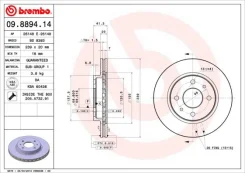 09.8894.14_���� ���� 09889414 Brembo 09889414 ����