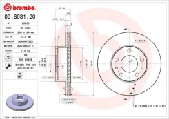 09.8931.20_���� ���� 09893120 Brembo 09893120 ����