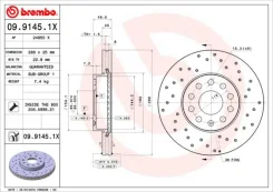 ���� ��������� 0991451x Brembo 0991451X ����