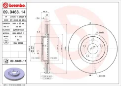 ������ 09.9468.14 09946811 Brembo 09946811 ����