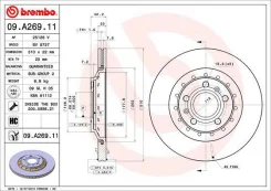 09. A269.11_���� ���� 09a26911 Brembo 09A26911 ����