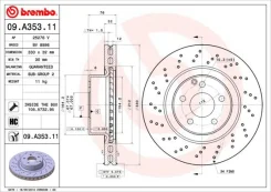���� ��������� 09.a3 09a35311 Brembo 09A35311 ����