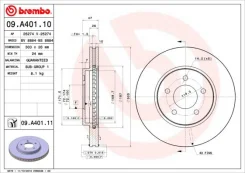 ���� ����. �����. Fr 09a40111 Brembo, ������ �������� 09A40111 ����