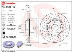 ���� ��������� perfo 09a5321x Brembo 09A5321X ����