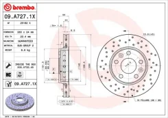 09. A727.1X_���� ���� 09a7271x Brembo 09A7271X ����