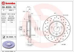 ���� ��������������� 09b3551x Brembo 09B3551X ����