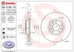 ���� ����. �����. fr 09c13311 Brembo, ������ �������� 09C13311 ����