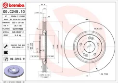���� ��������� Hyund 09c24511 Brembo 09C24511 ����