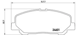 �-� ����. ������� Fr T p83099 Brembo, ������ �������� P83099 ����