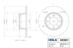 ���� ��������� lada 2101- hd901 HOLA HD901 ����