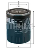 [OC262] Knecht Mahle Fi oc262 Mahle OC262 ����