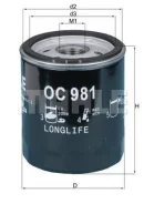 Knecht OC98102011153�� oc981 Mahle OC981 ����