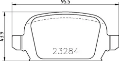 23284/14.0mm/����. ��� mdb2168 Mintex MDB2168 ����