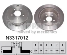 ���� ���� Subaru F n3317012 Nipparts N3317012 ����