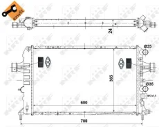 �������� OP Astra G/H 1 6 58355 NRF 58355 ����