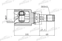 ���� ���������� 23x34 pcv1458 Patron PCV1458 ����