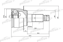 ���� �������� 28x58x2 pcv1558 Patron PCV1558 ����