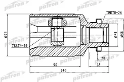 ���� ���������� 26x41 pcv1758 Patron PCV1758 ����