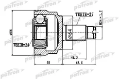 ���� �������� 27x64x2 pcv1796 Patron PCV1796 ����