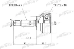 ���� �������� 25x57x3 pcv3148 Patron PCV3148 ����