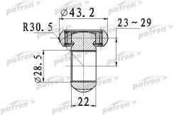  [z=34 d=43.2mm h=22] audi: a3 ptd007 Patron PTD007 