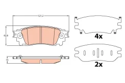 ������� ������ lexus nx2 gdb4459 TRW GDB4459 ����