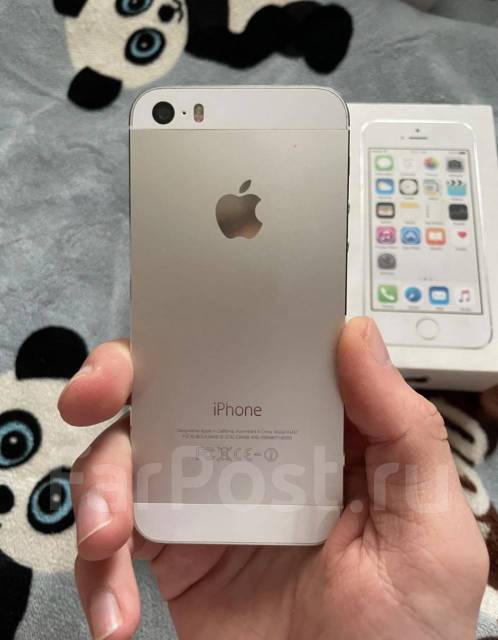 Два айфона 5s, Apple iPhone 5s, 16 гб, 4", моноблок, белый, черный, б/у ...