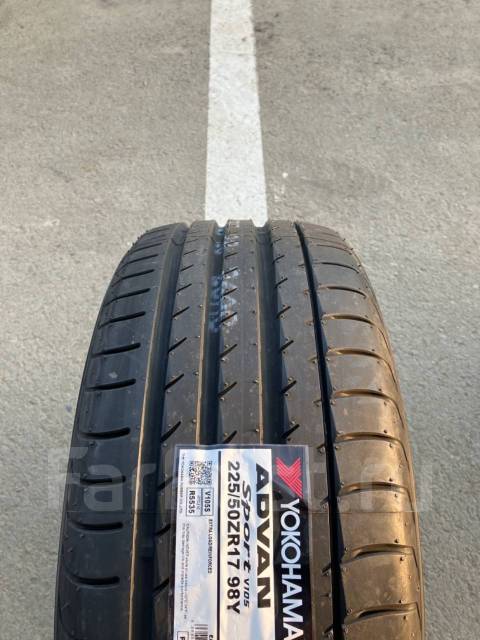 Yokohama Advan Sport V105S, 225/50 R17, 17", 3 шт, 225 мм, 50 % ...