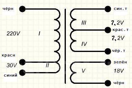 Трансформатор бесперебойника схема