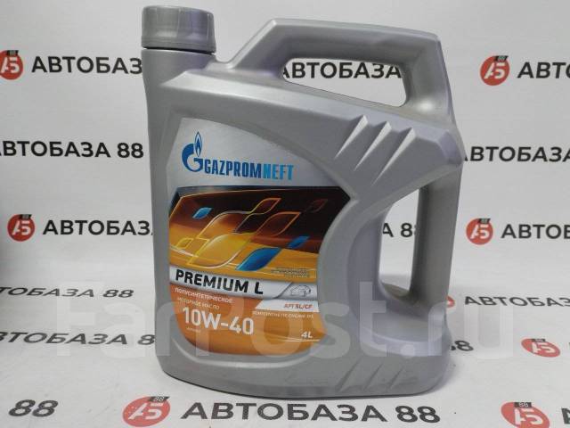NEW! Моторное масло Gazpromneft Premium L 10W-40 SL/CF A3/B3 4л ...
