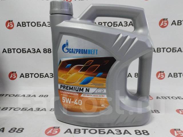 NEW! Масло синтетика Gazpromneft Premium N 5W-40 SN/CF A3/B4 4л ...