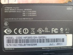 Samsung 305V5A. 15.5", ��� 4 ��, ���� 250���, WiFi, Bluetooth, ����������� �� 5��. ����