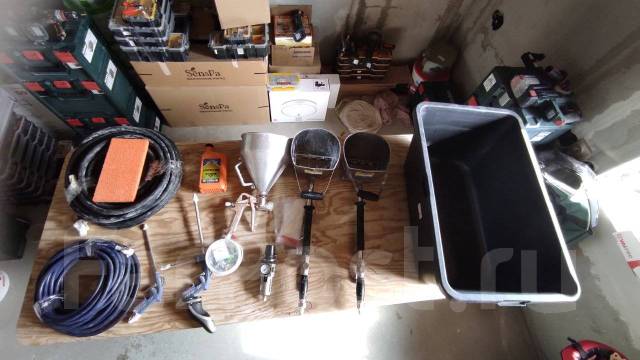 Мини станция для штукатурки и шпатлёвки Хоппер ковш, б/у, в наличии ...