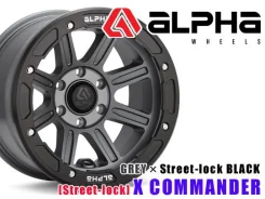 Alpha Wheels X Commander Street-Lock. 9.0x17", 5x127, ET-20, �� 78,3���. ��� ����� �� ������������ ����