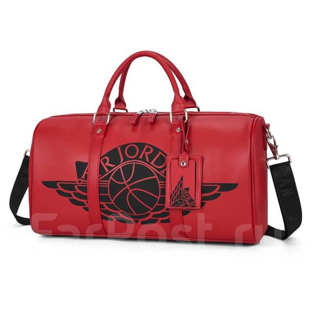 Red jordan duffle store bag