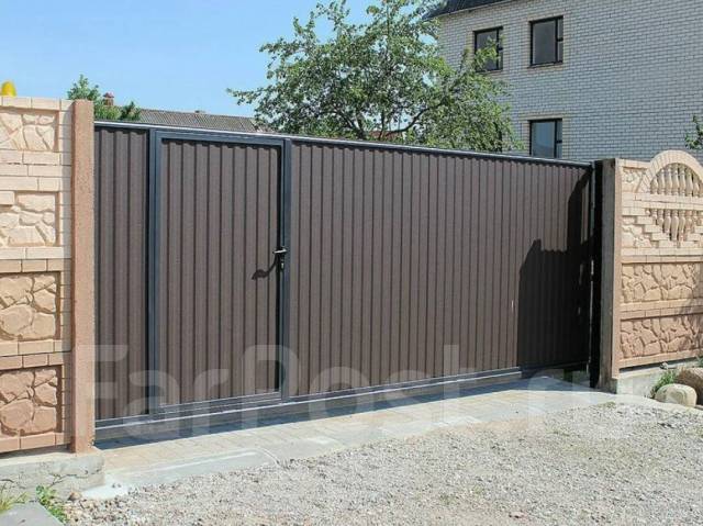 Изготовление и установка секционных, гаражных, откатных ворот и заборов ...